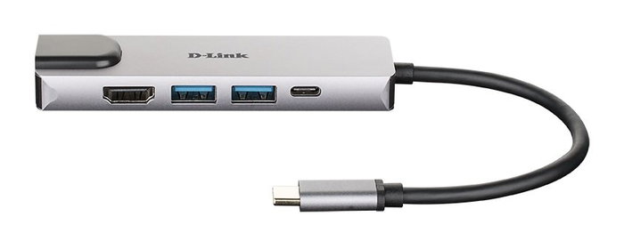 D-Link DUB-M520 Docking Station 5 en 1 con HDMI 4K, Ethernet y USB-C